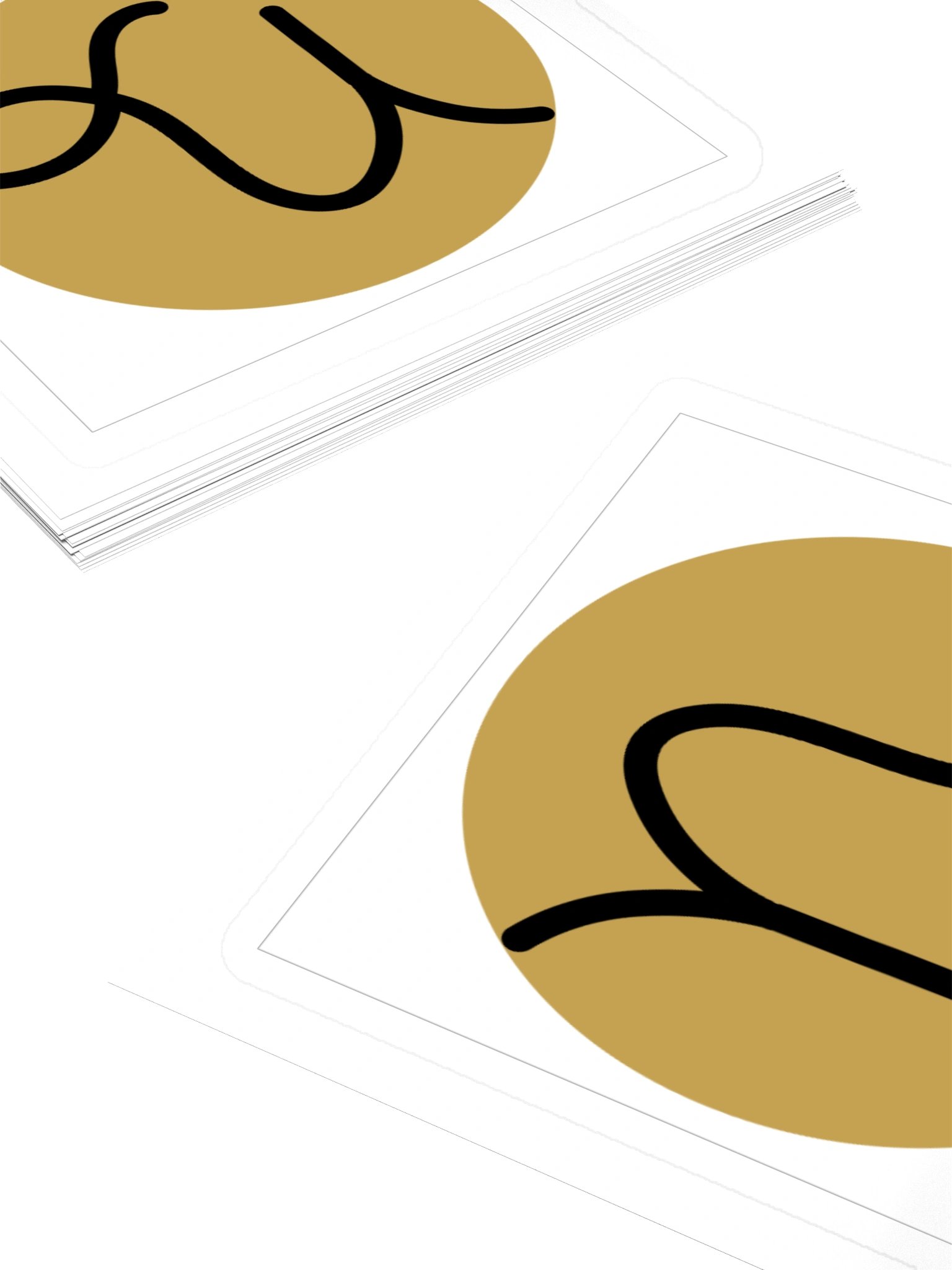 Capricorn Zodiac Sticker — Circular Glyph Design product image (4)
