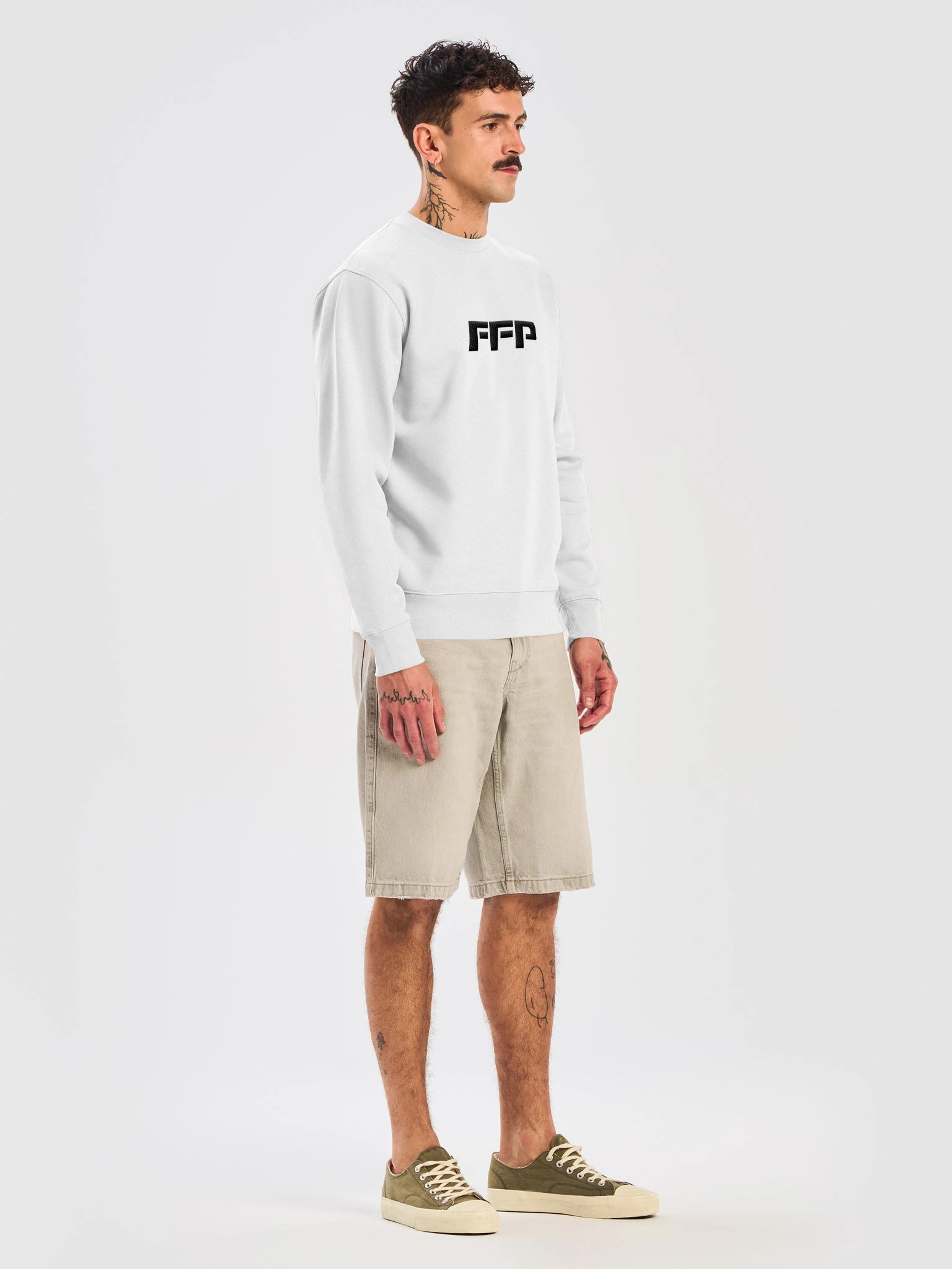 FFP Research Crewneck (White) product image (3)
