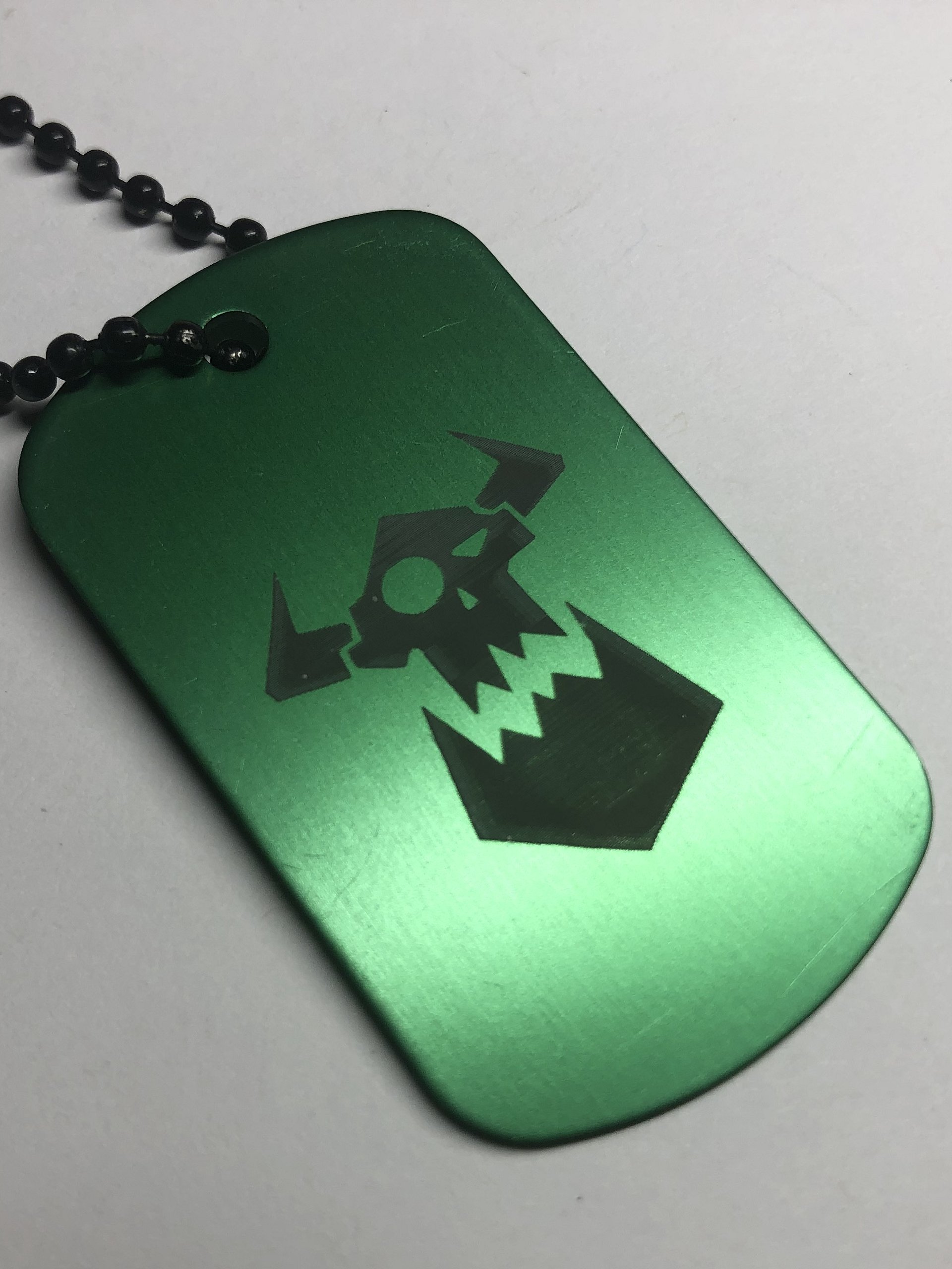 THE WAAAGH - Engraved Dog Tag Pendant Necklace product image (3)