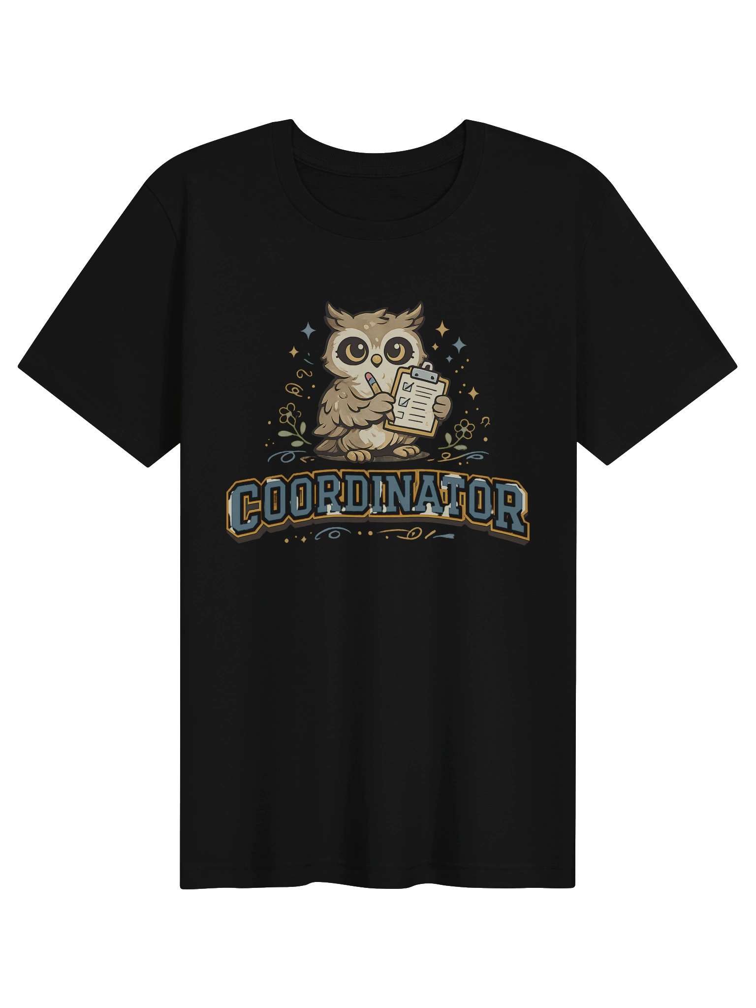 Coordinator Owl Graphic Tee, Cute Teacher Shirt, Matching Couple Shirt for Organized One product image (1)