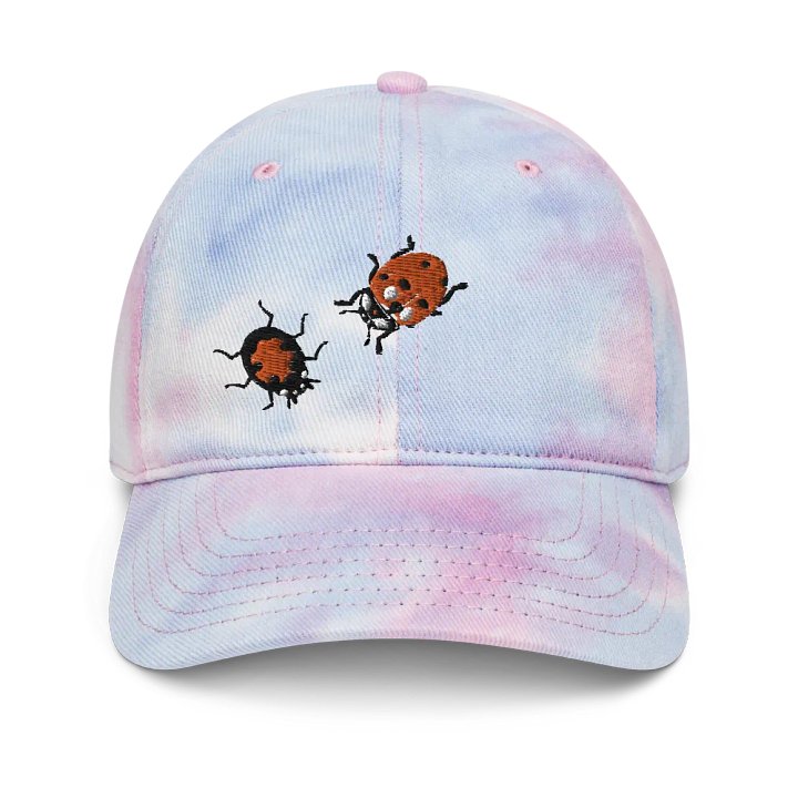 "Ladybug" Embroidered Tie-Dye Hat product image (1)