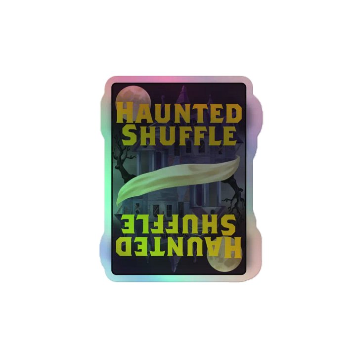 Haunted Shuffle holographic sticker product image (2)