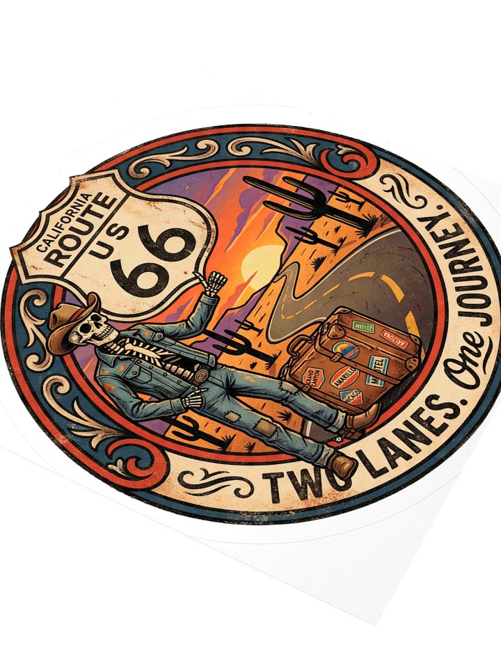 Two Lanes, One Journey - V3 Sticker product image (2)