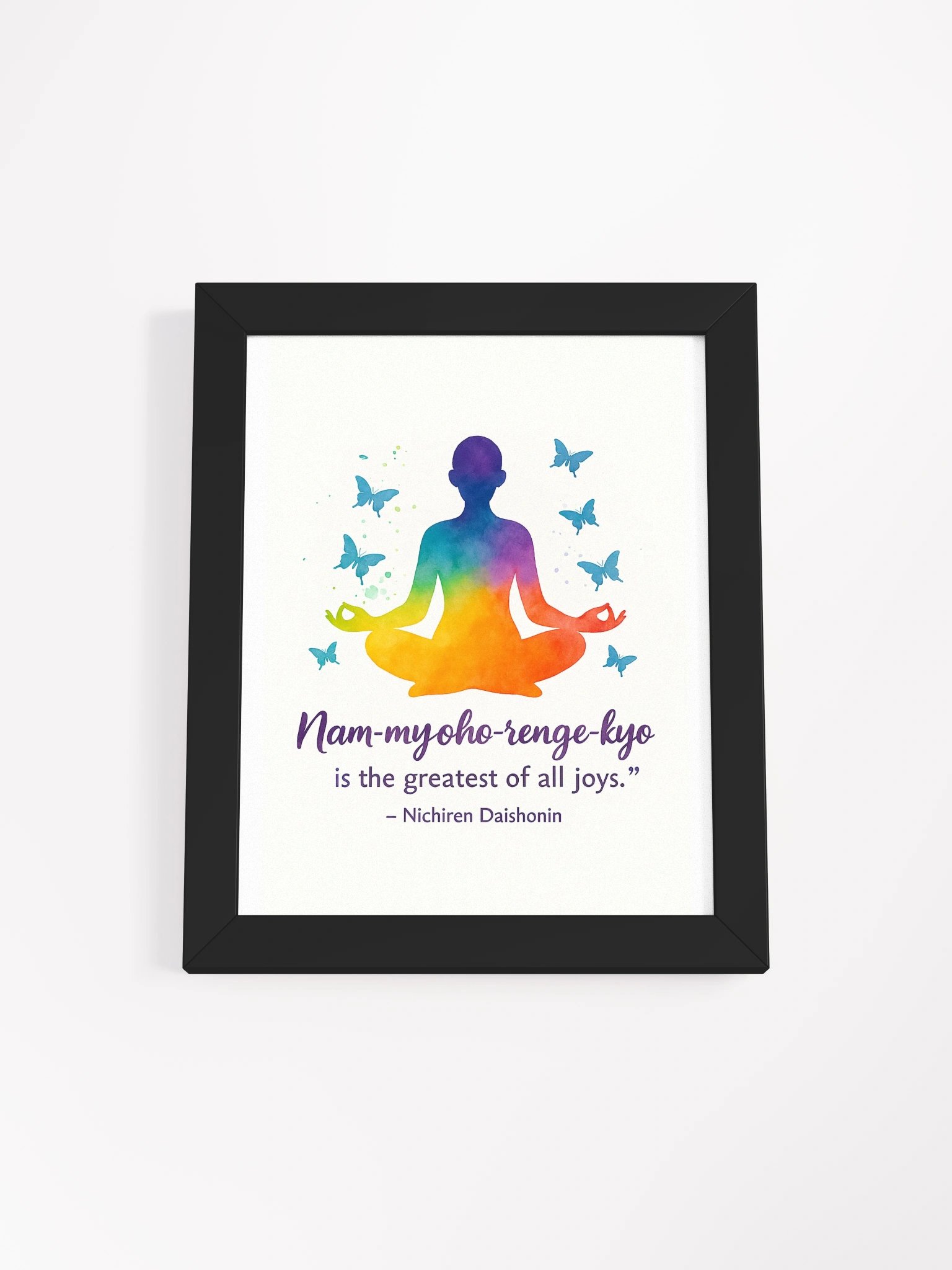 Nam-myoho-renge-kyo Joy Quote Poster product image (1)