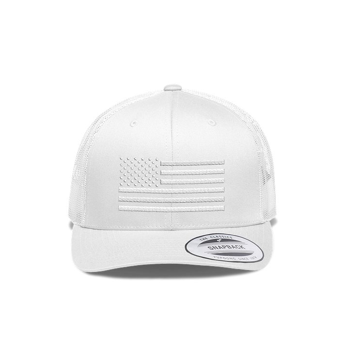 Whiteout American Flag Snapback Hat product image (1)