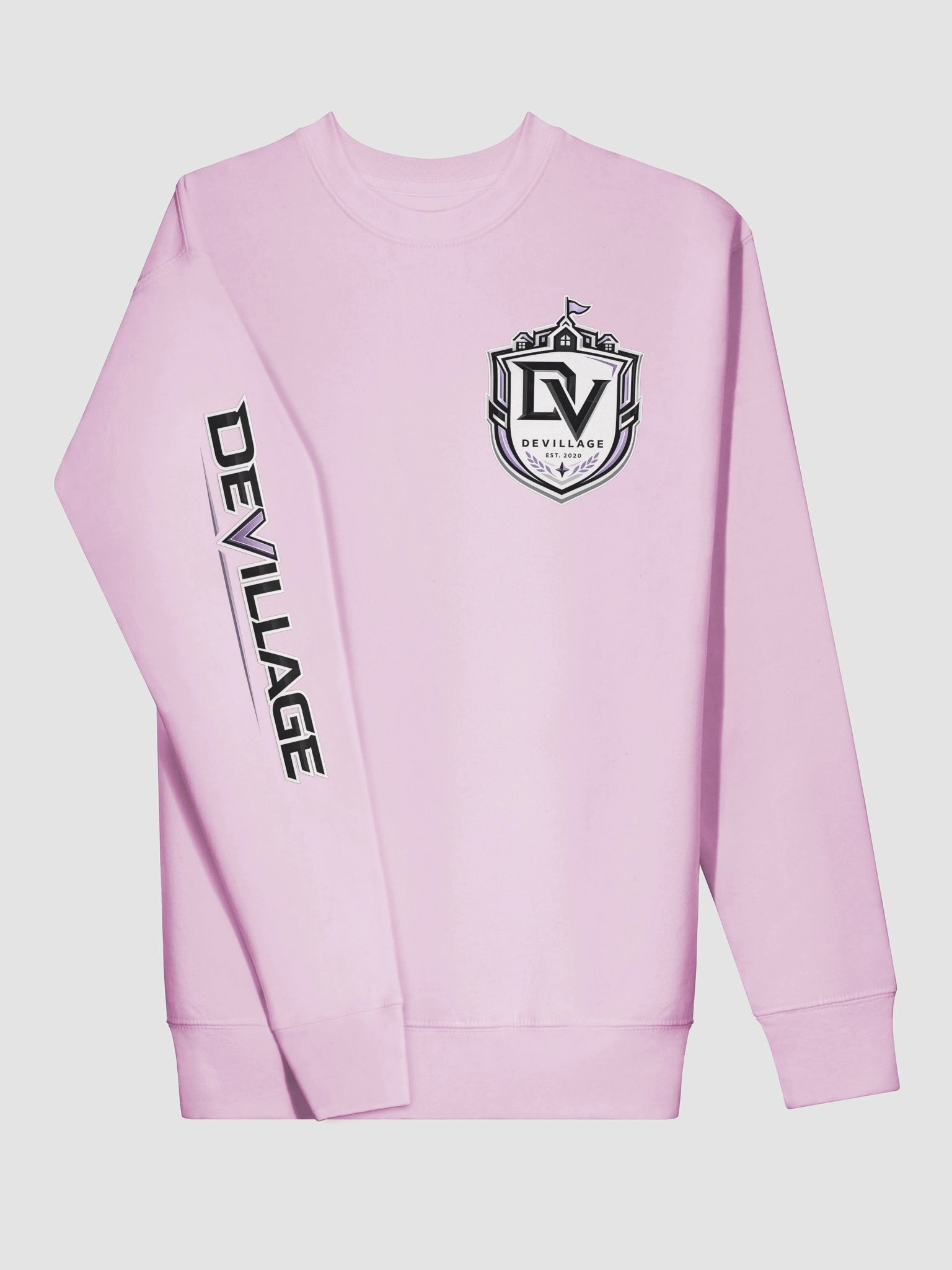 DeVILLAGE Premium Sweatshirt (WHT CREST) product image (3)