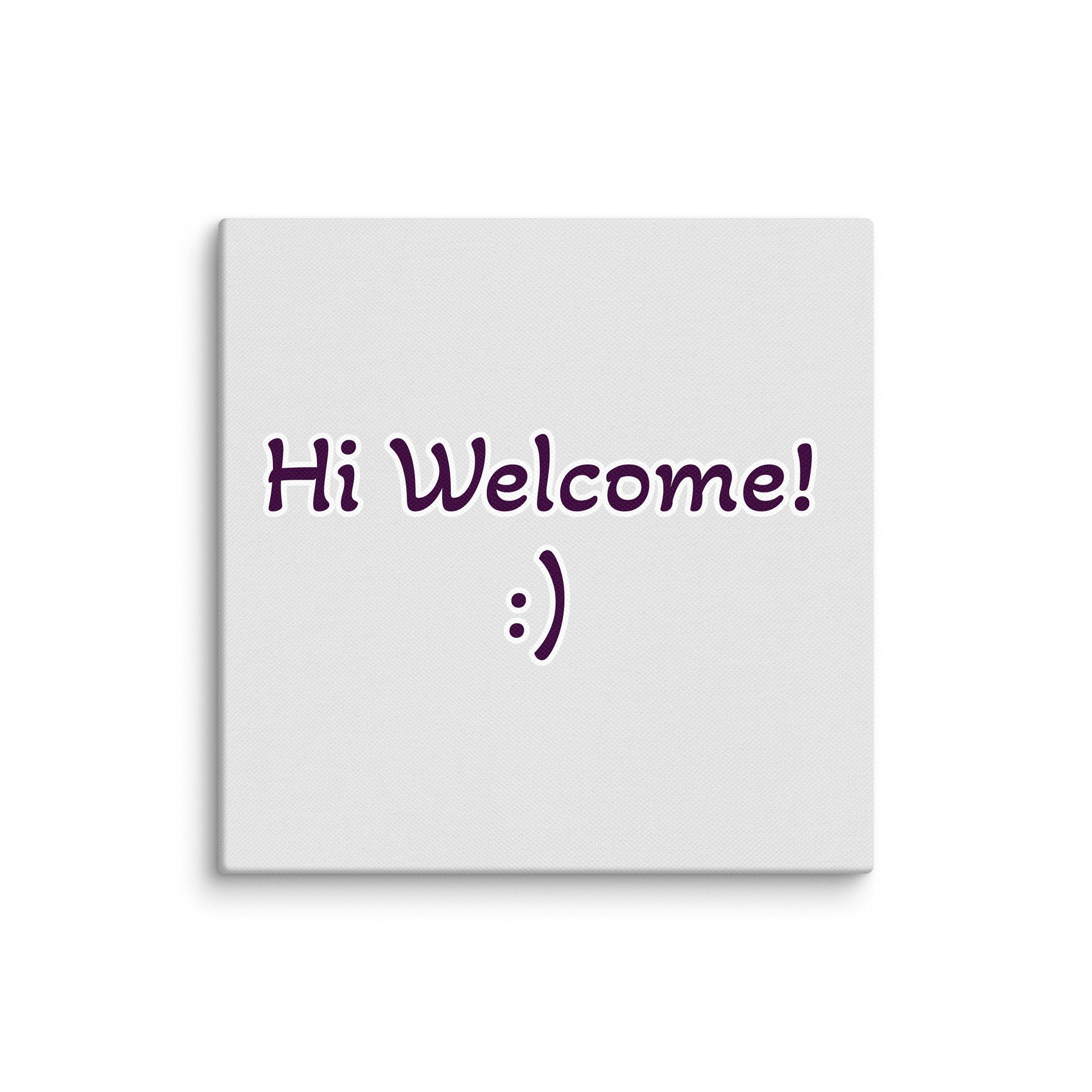 Hi Welcome! :) 8"x8" Wall Art product image (1)