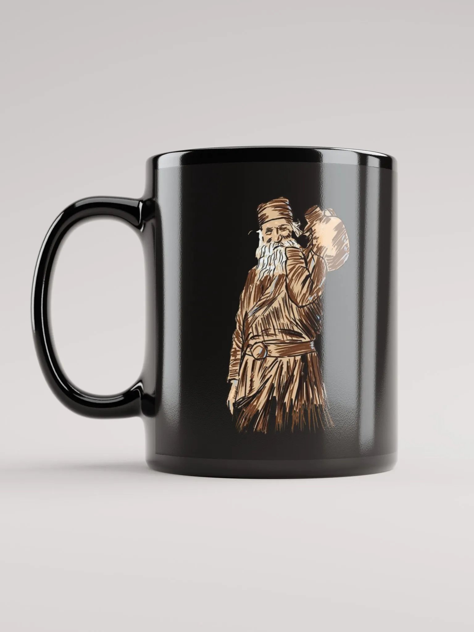 Monastic Orthodox Christian Mug – Black Religious Coffee Cup, Faith Gift product image (6)