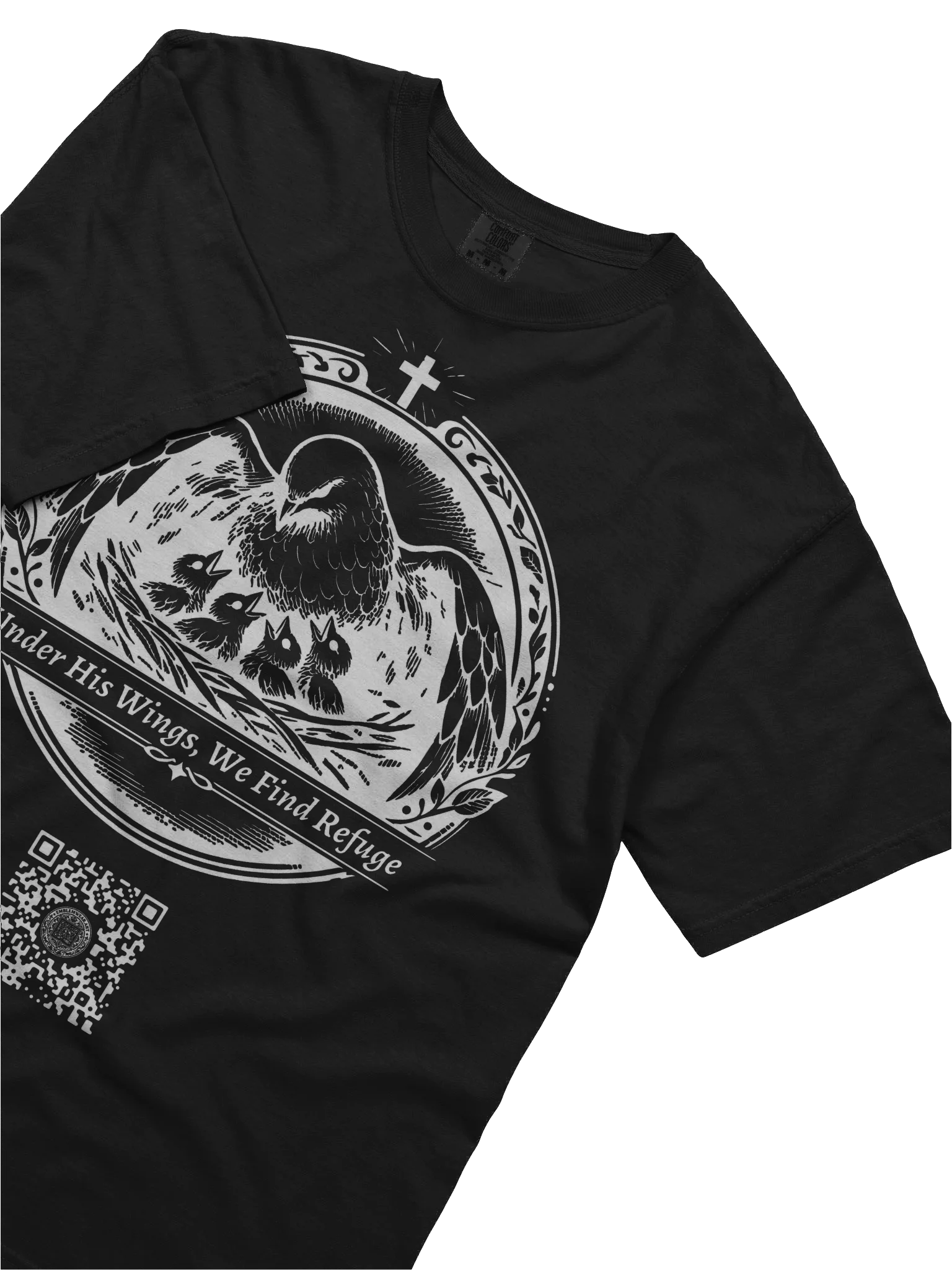 Sheltered and Nurtured (White on Black/Color) product image (5)