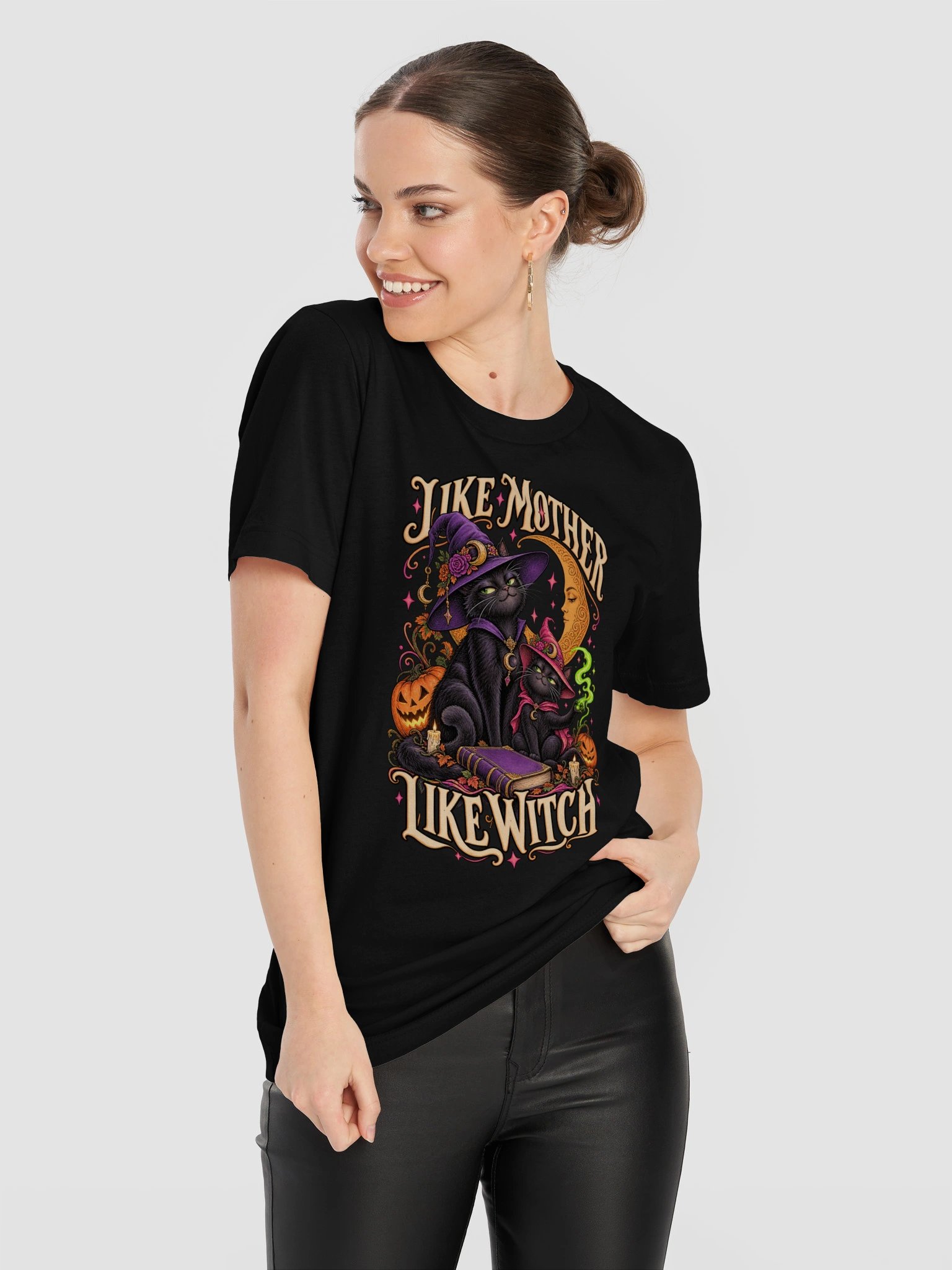Mother Daughter Halloween T-Shirt – Like Mother, Like Witch product image (10)