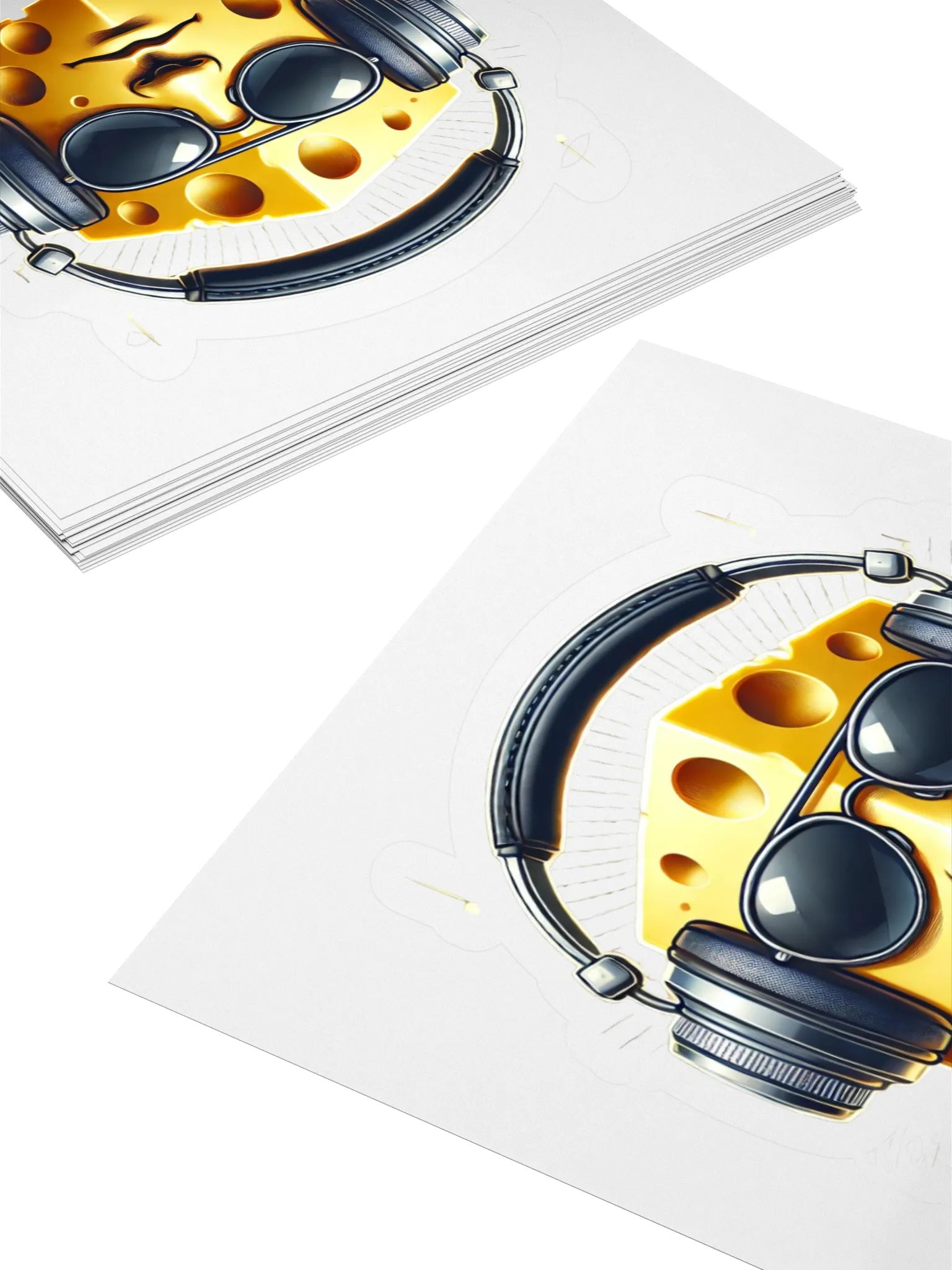 Cool Cheese Face Sticker Set product image (10)