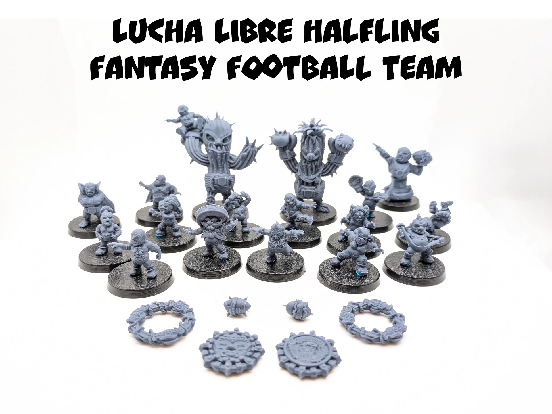 Lucha Libre Halfling Fantasy Football Team - UGNI Miniatures product image (1)