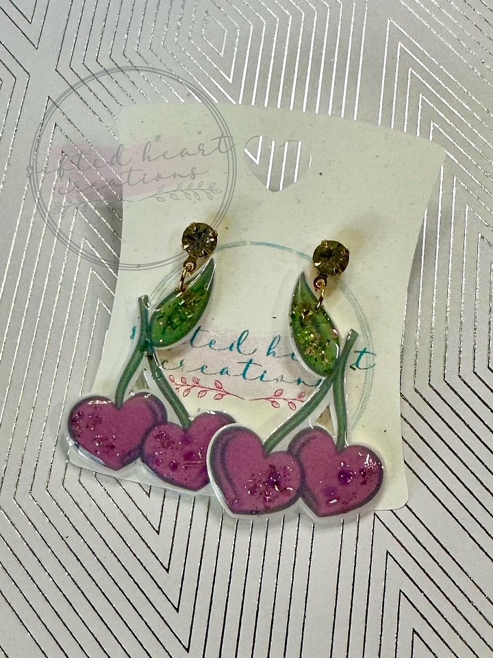 Cherry Hearts Earrings product image (1)