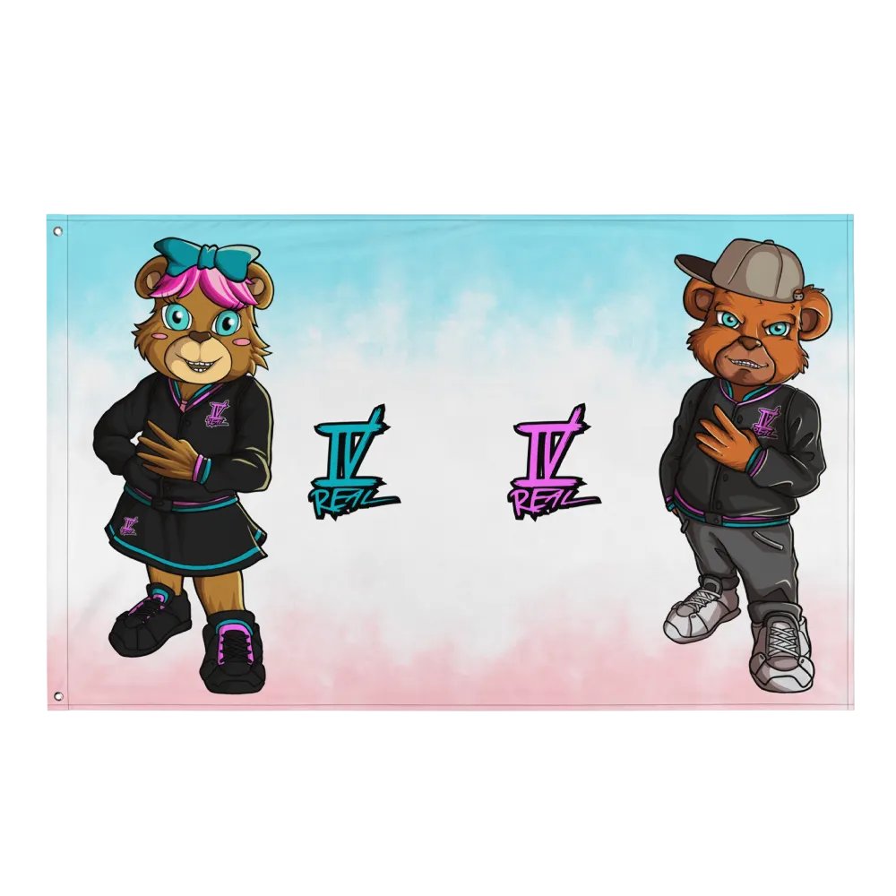 IVREAL Boy Girl Bear Flag product image (1)