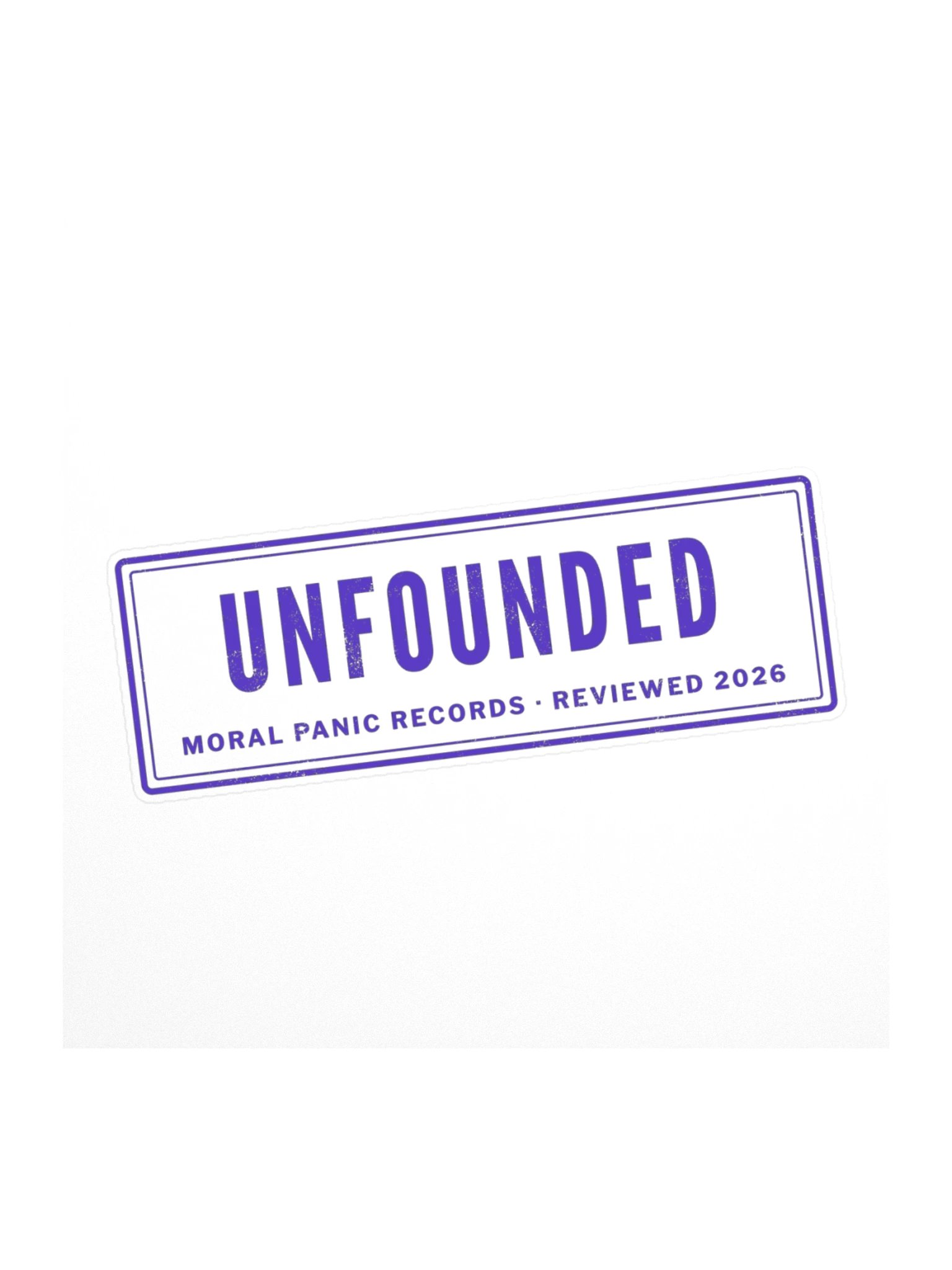 UNFOUNDED Stamp Sticker product image (1)