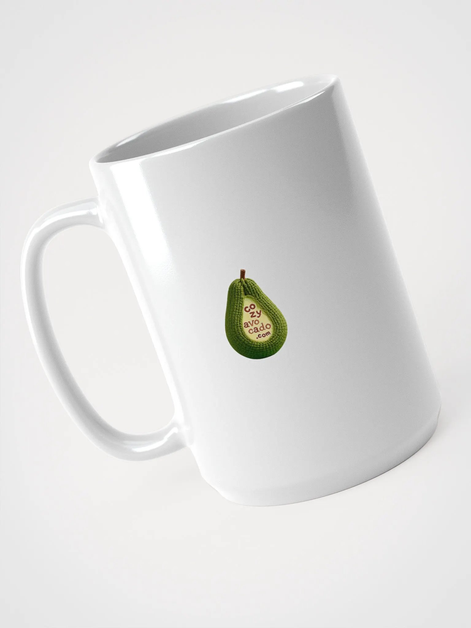 CozyAvocado White Glossy Strawberry Mug #1 product image (3)