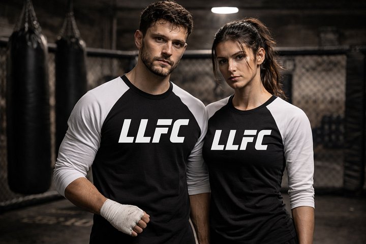 LLFC Raglan | Black/White product image (2)
