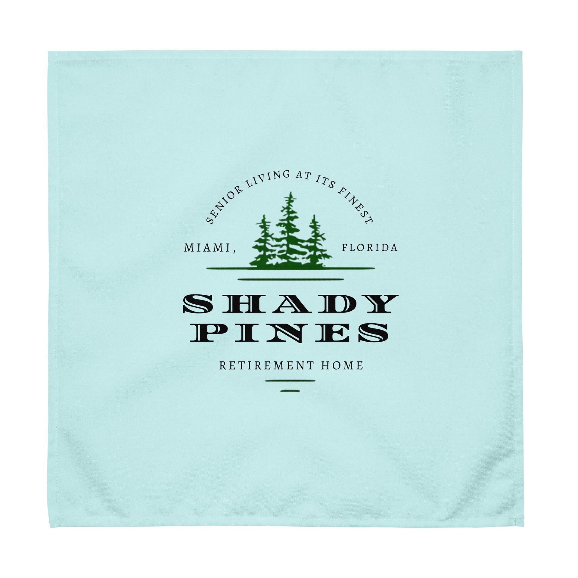 Shady Pines Miami Retro Retirement Home Logo Napkins product image (1)