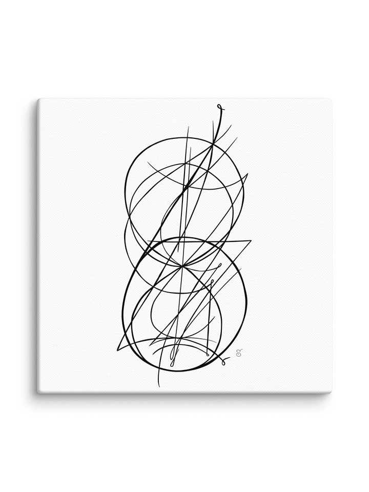Intricacy in Monochrome Canvas - Abstract Image No. 8 product image (72)