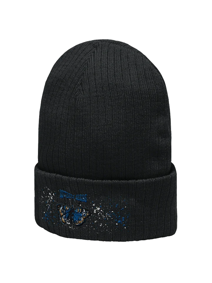 Butterfly Ribbed Knit Beanie product image (7)