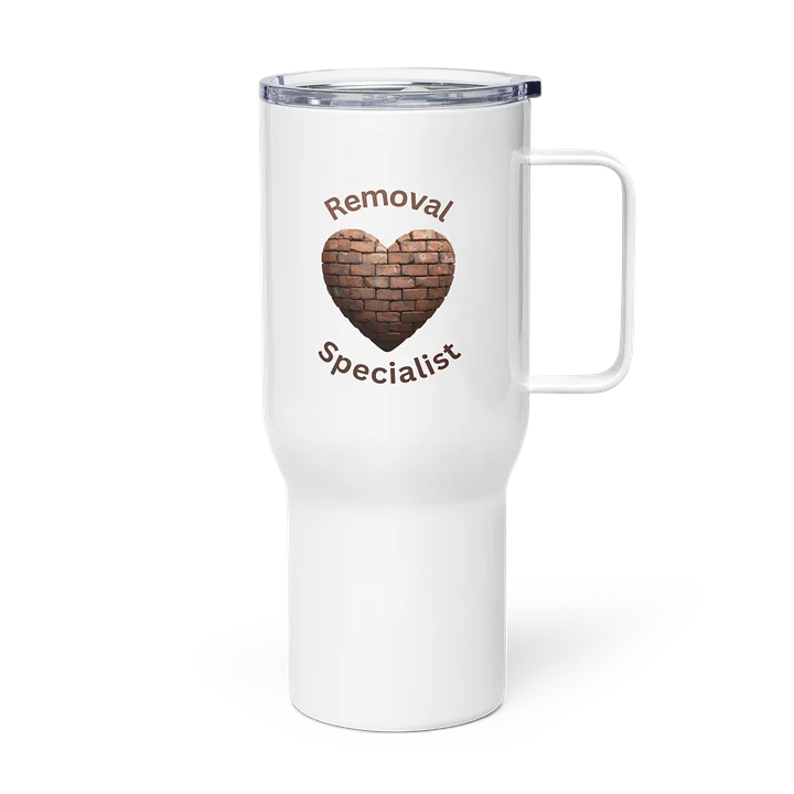 Heart Wall Removal Specialist 25 oz or 40oz Tumbler-Original Brick Red and Brown product image (1)