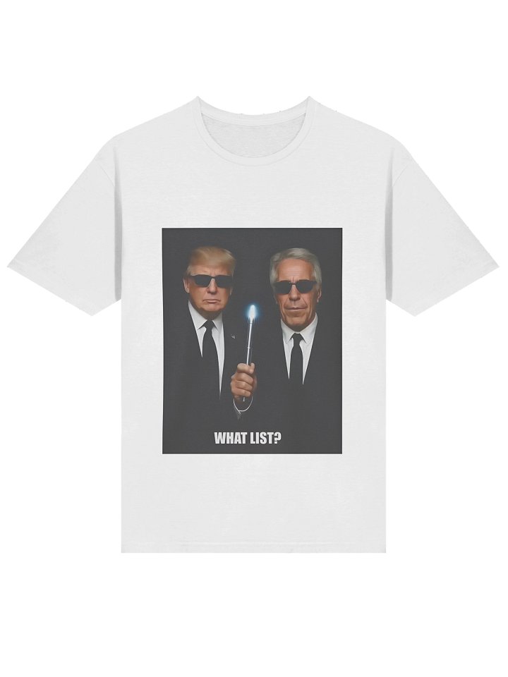 Trump and Jeffrey Epstein What List Shirt product image (2)
