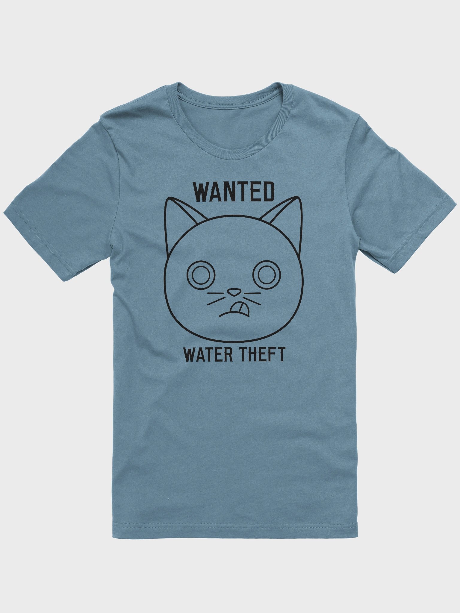 Wanted (Water Theft - Black Print) - Unisex Adult Super Soft Lightweight T-shirt product image (1)