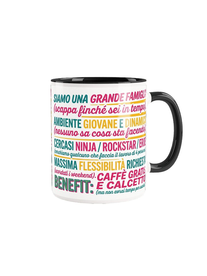 ☕ Tazza "Red Flags Alert" – Job Jungle Survival Kit product image (3)