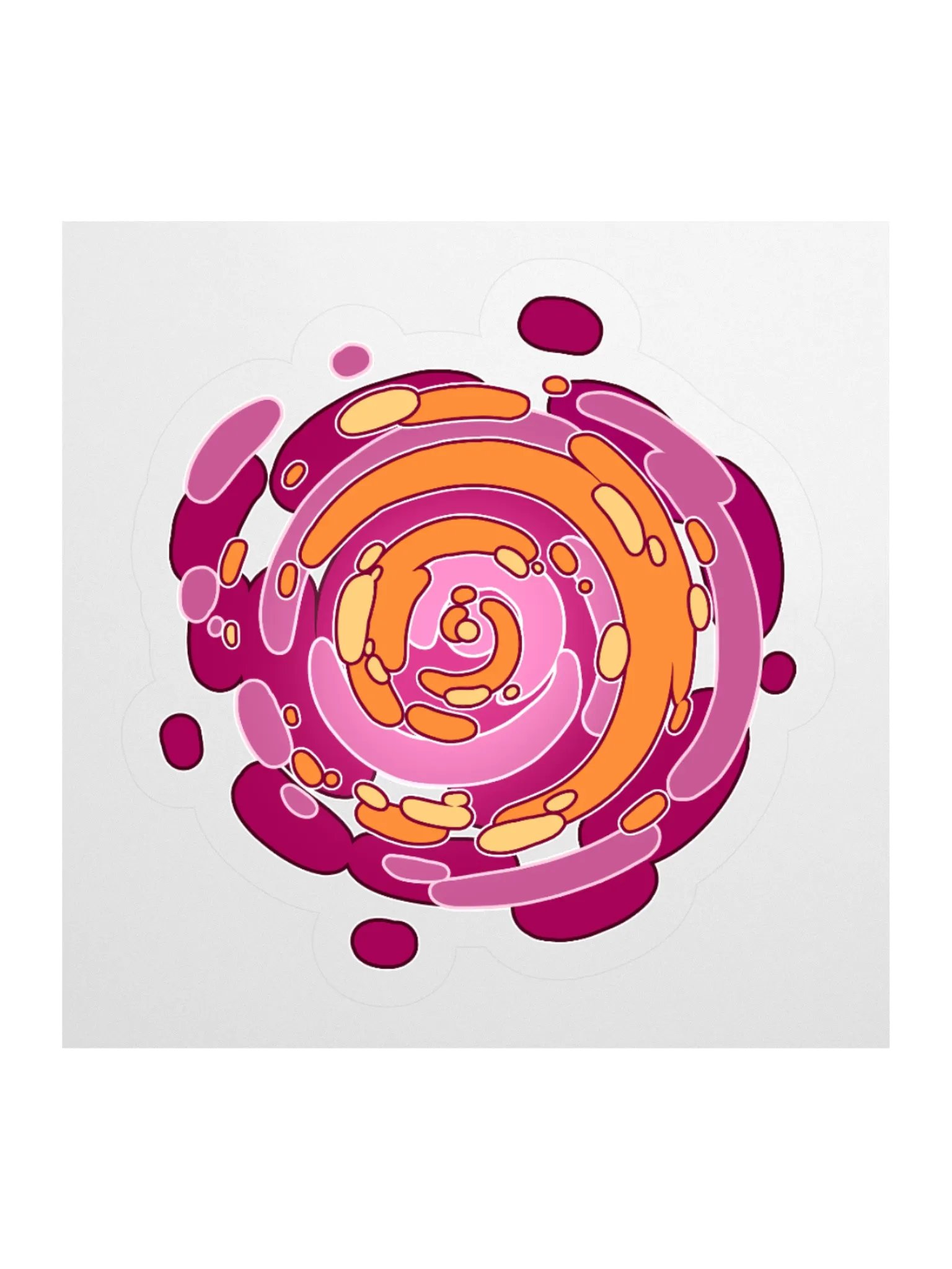 Time Warp Sticker (Lesbian Pride Flag) product image (1)