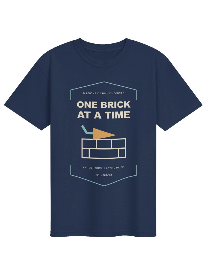 One Brick At A Time supplier garment mockup