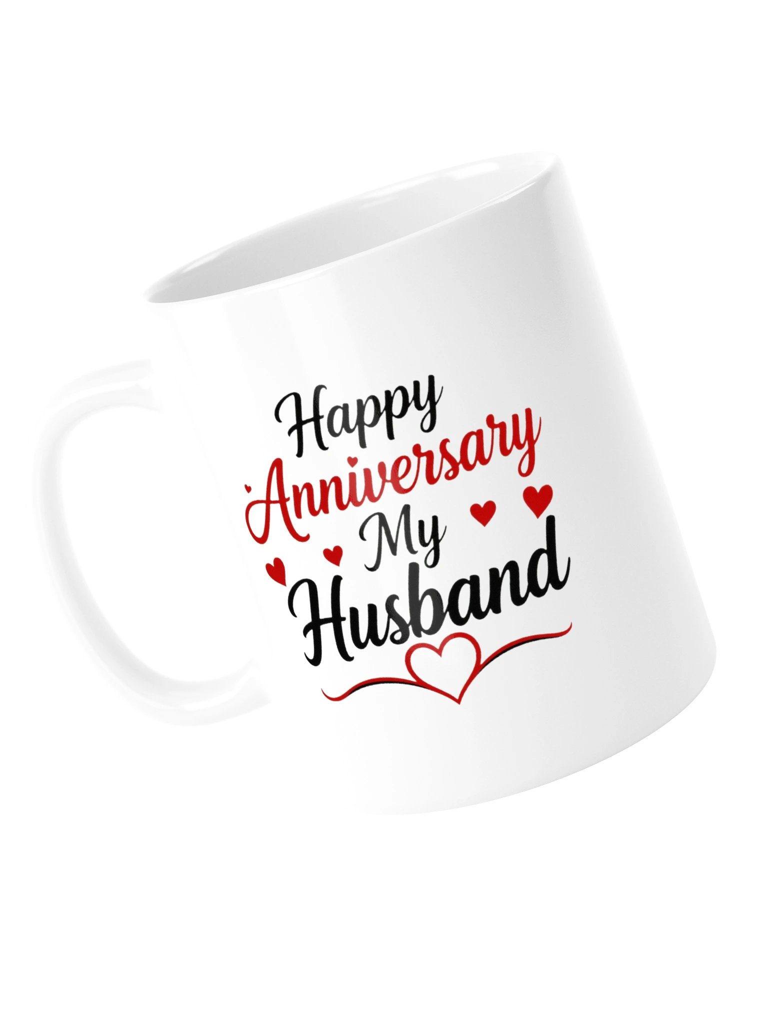 Happy Anniversary My Husband Mug - Red Script product image (5)