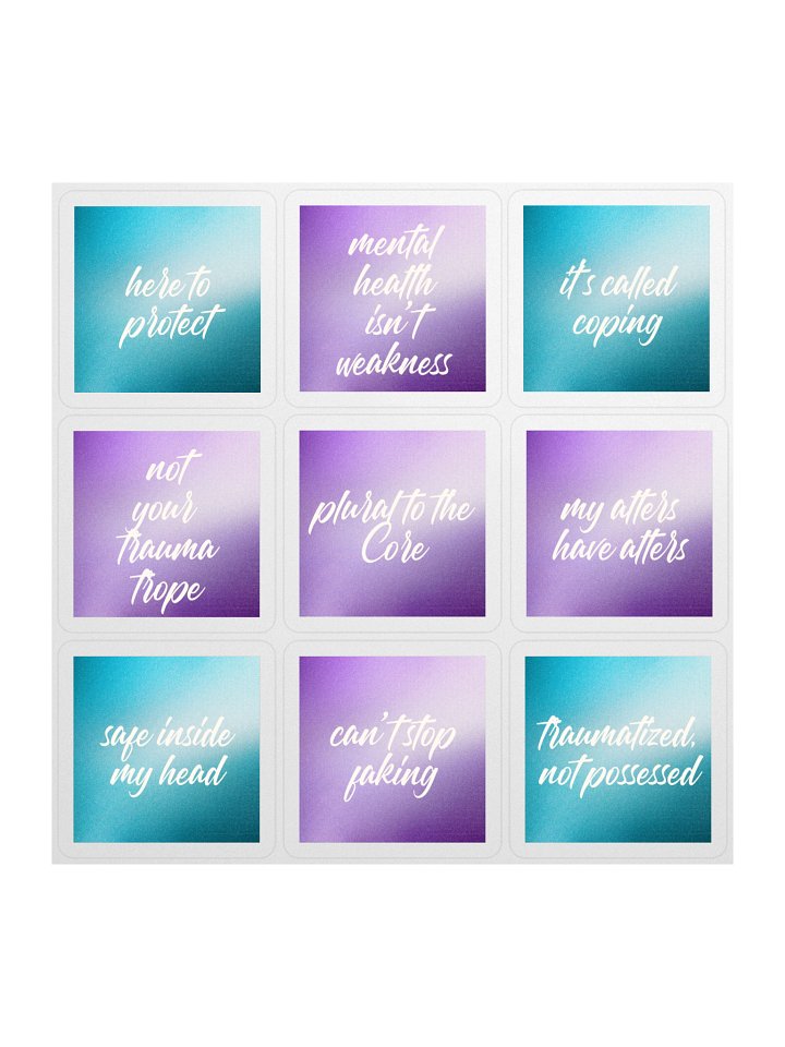 Unmasking Boldly: The Plural Pride Sticker Series 2 product image (1)