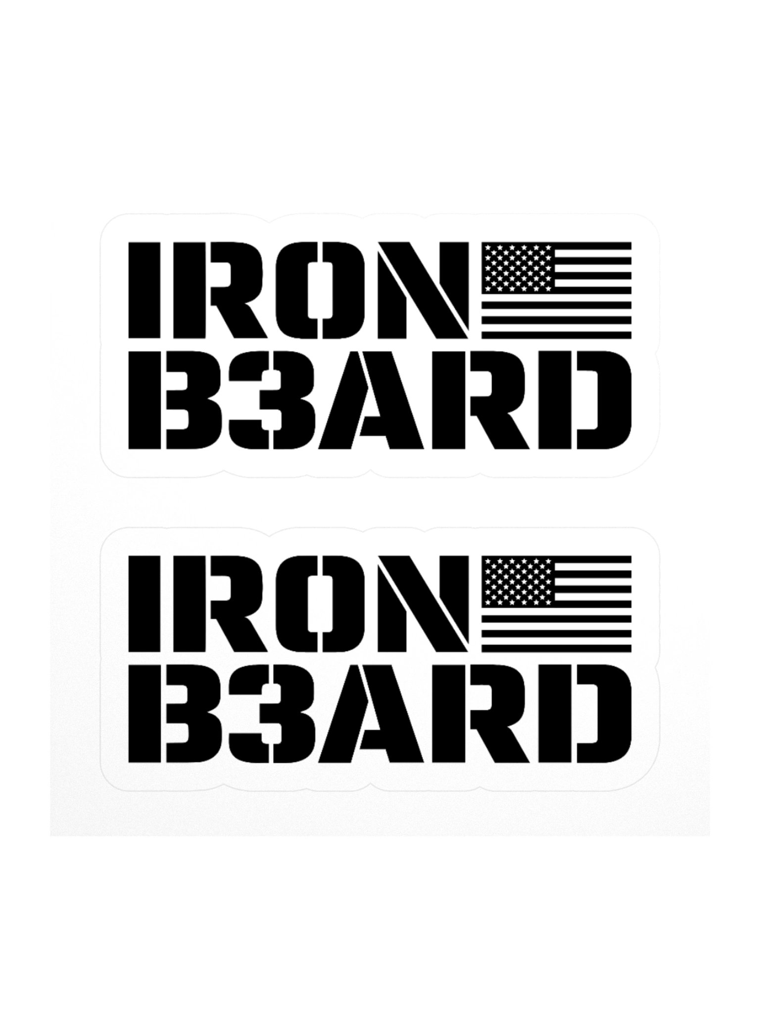 IR0N B3ARD Stickers Black product image (1)