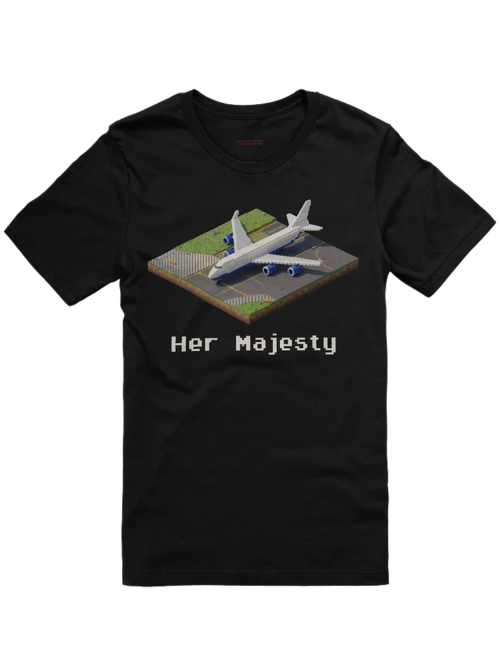 "Her Majesty" Queen White Boeing 747 Shirt product image (1)