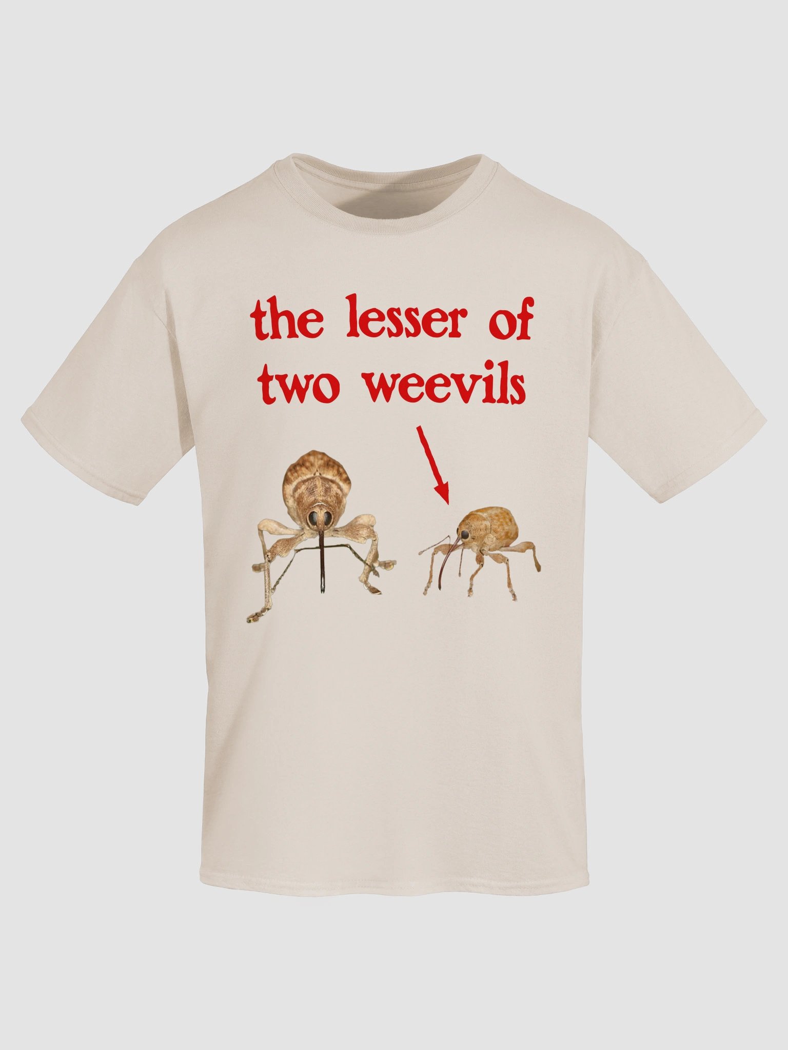 Lesser of two weevils T-shirt product image (12)
