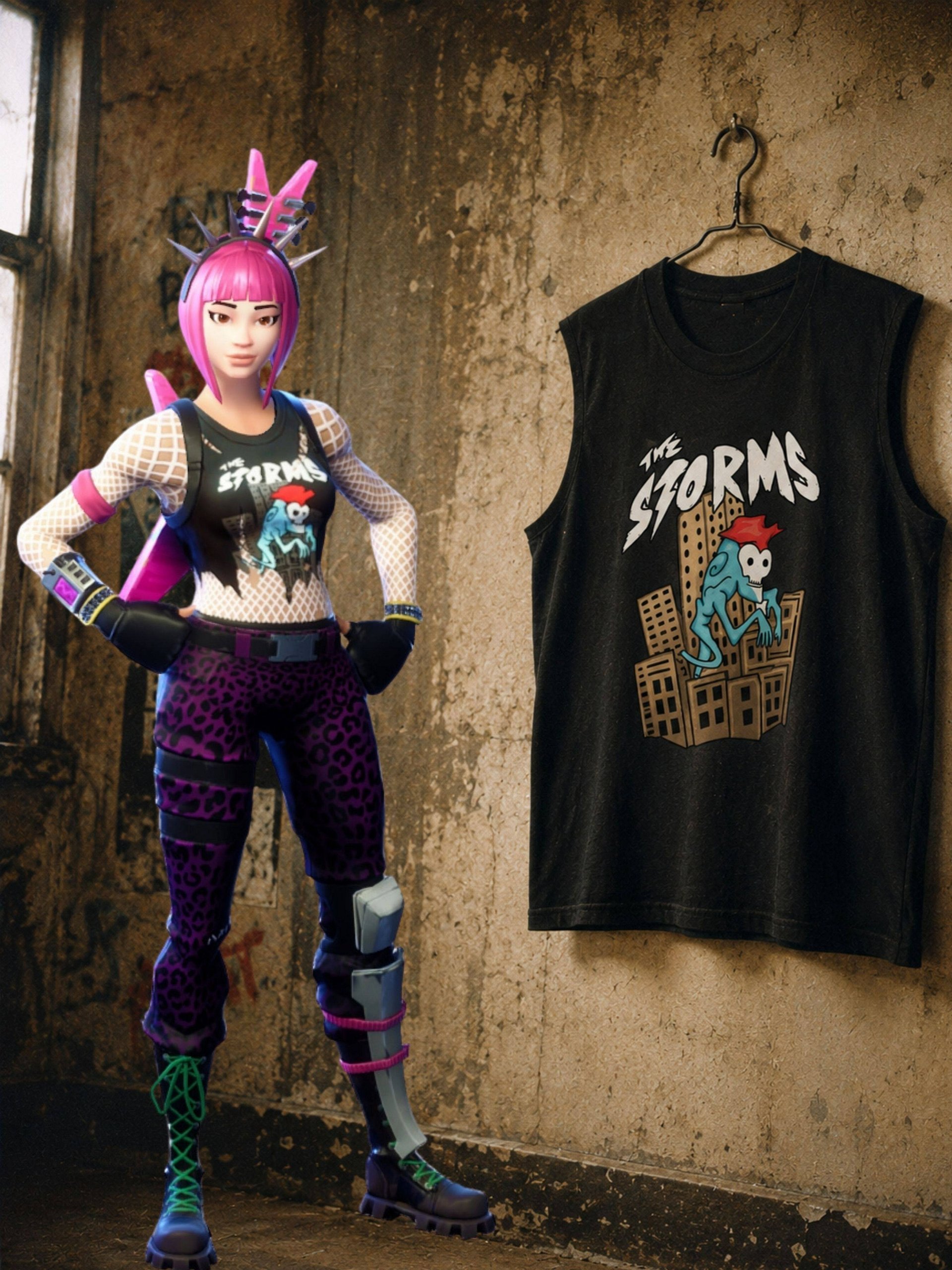 Fortnite Power Chord The Storms Muscle Tank Top product image (1)