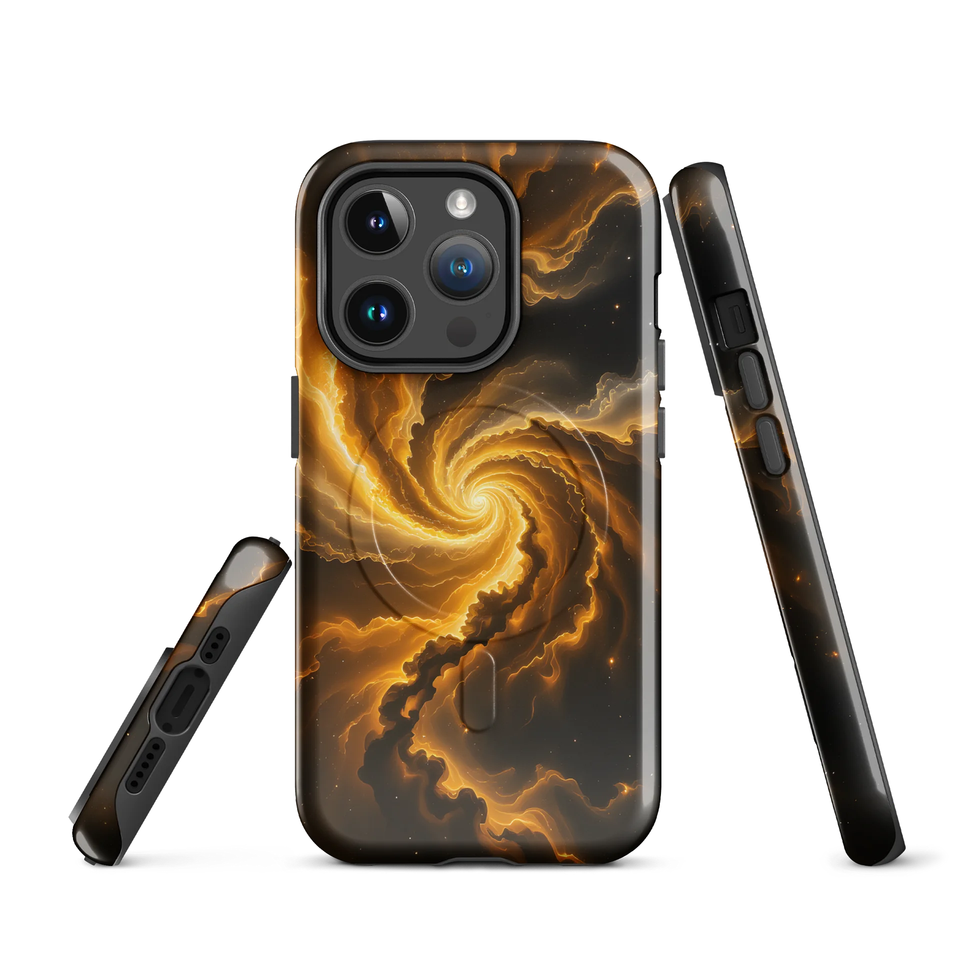 Golden Nebula Spiral MagSafe Tough Case product image (3)