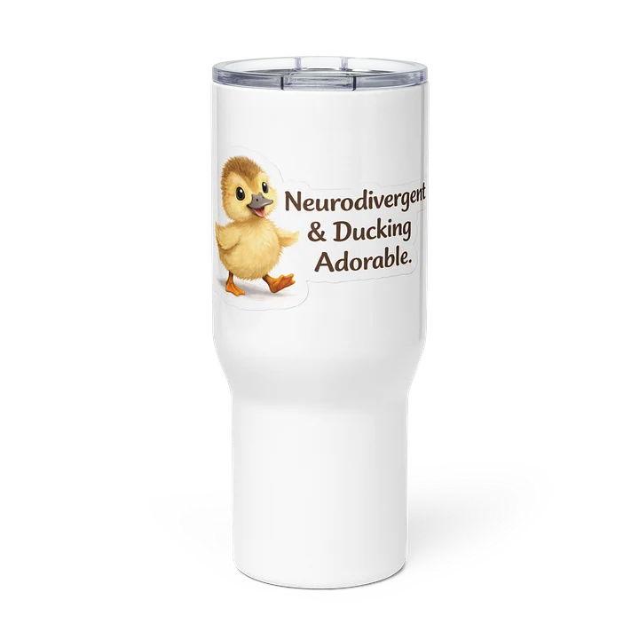 Z's Ducking Adorable Large Tumbler With Handle White. product image (2)