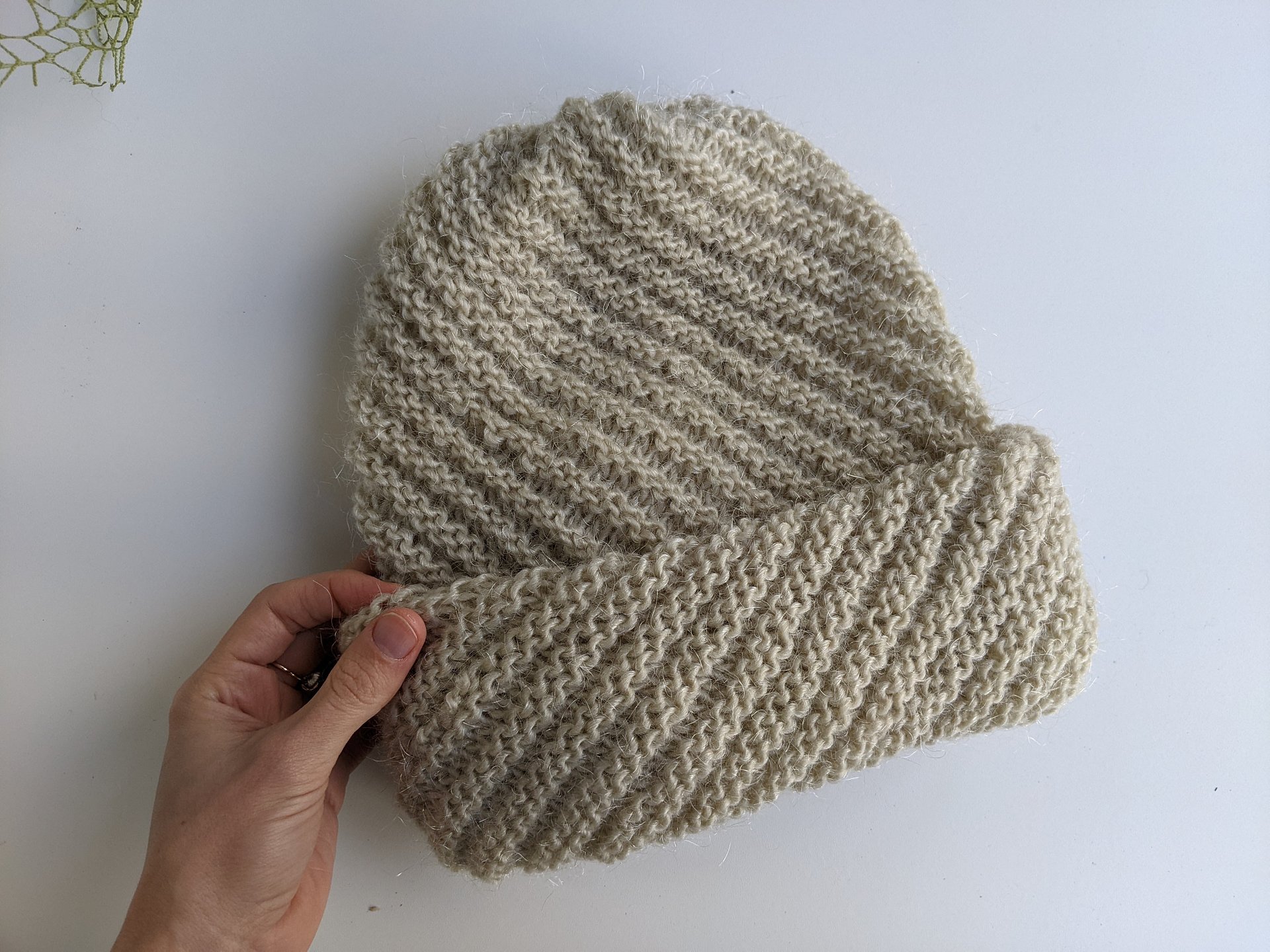 Flat Knit Diagonal Hat Pattern product image (5)
