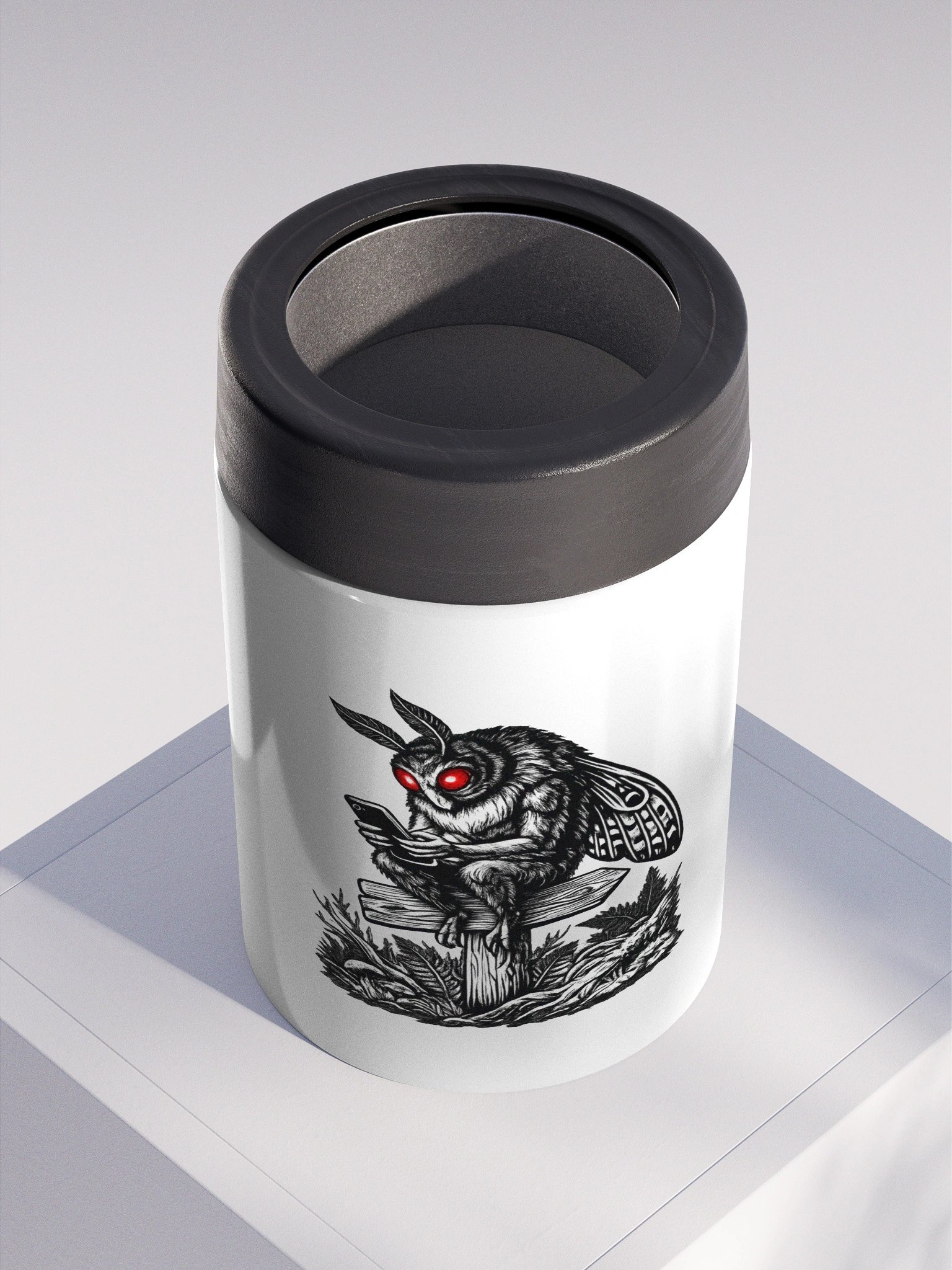 MOBILE MOTHMAN STAINLESS STEEL KOOZIE product image (2)