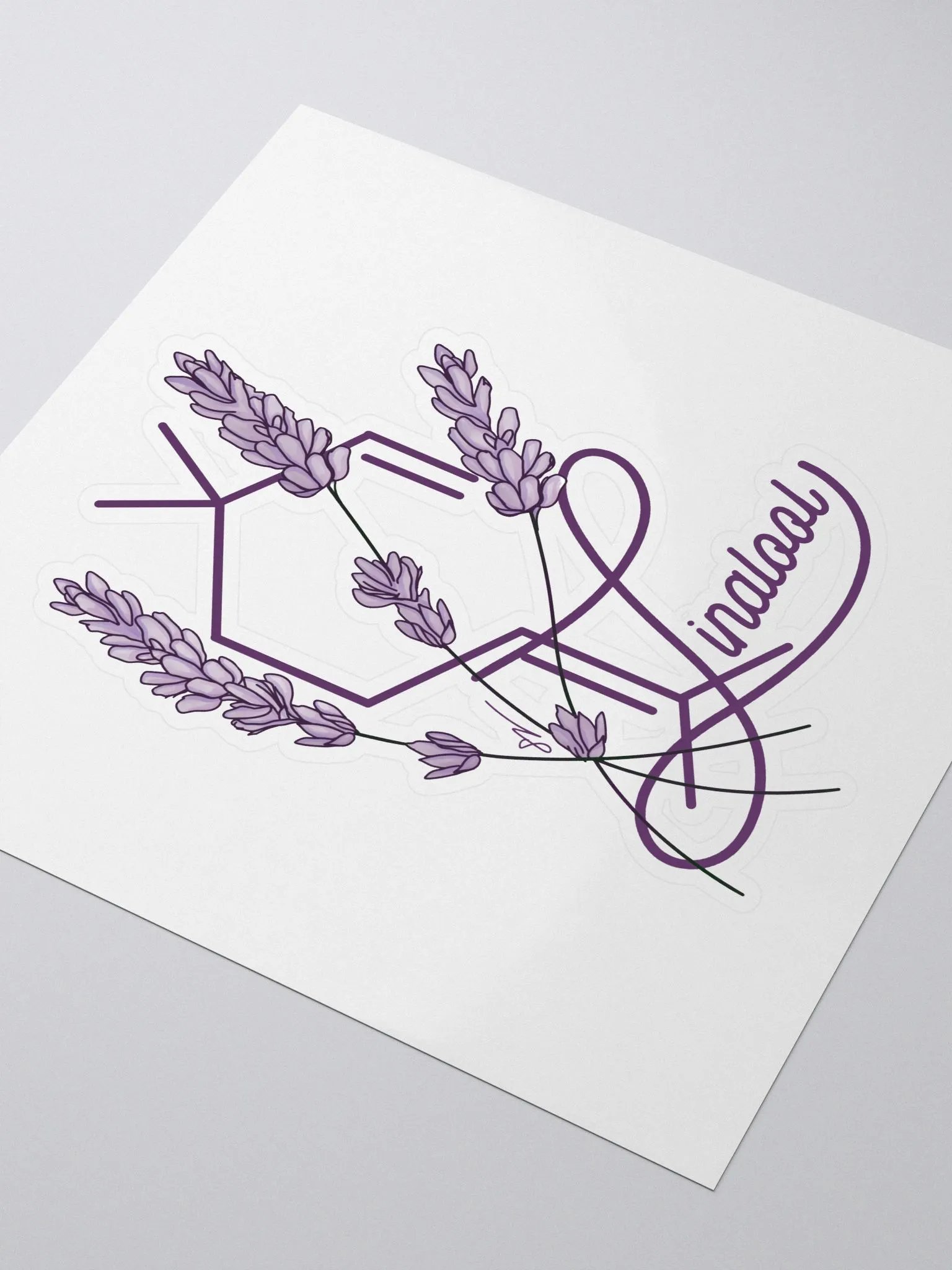 Lavender Linalool Watercolour Sticker product image (3)