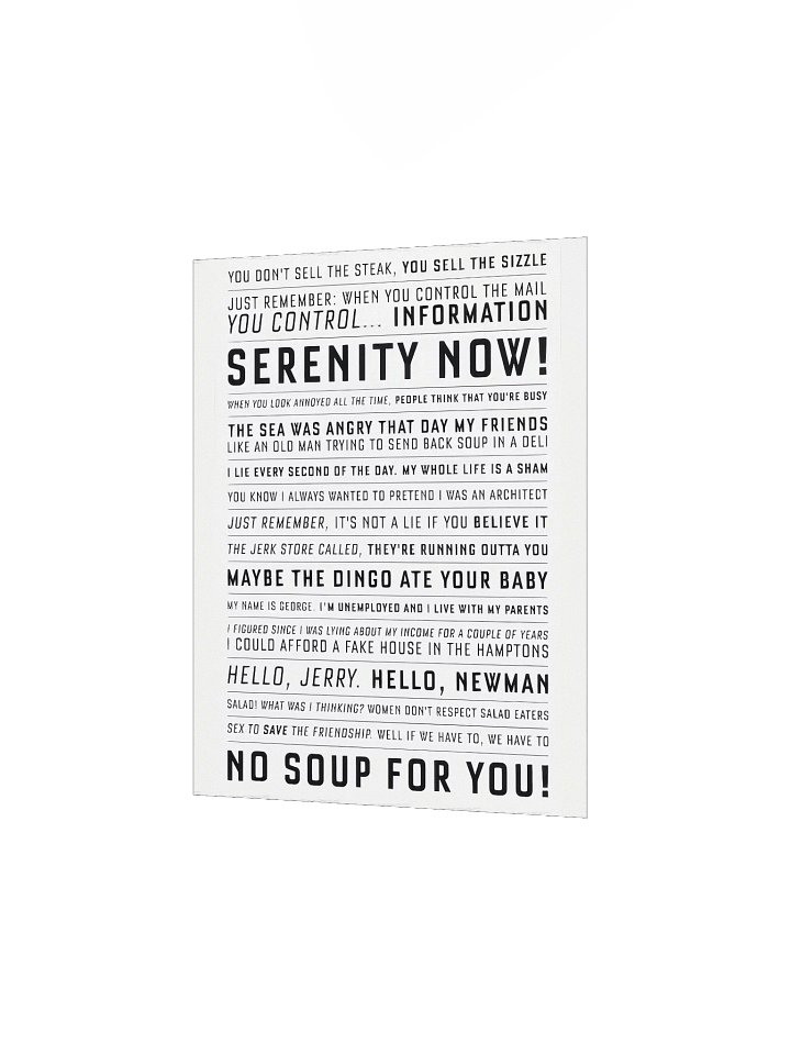 Quotes About Nothing Poster product image (2)