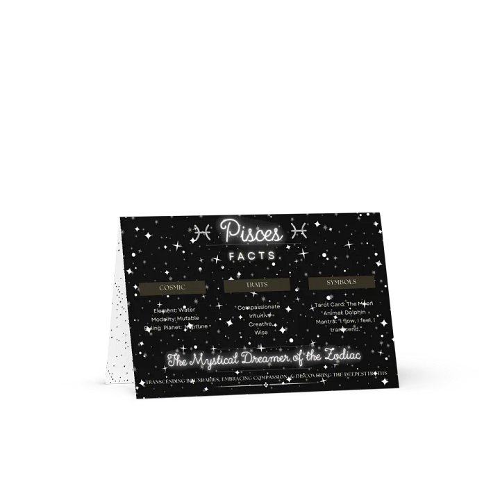 Pisces, Attributes , Greeting Card product image (1)