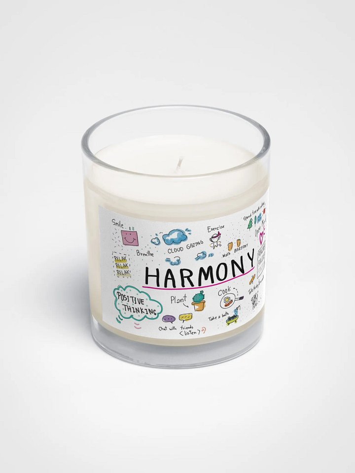 "Harmony" Illustrated Soy Wax Candle product image (2)