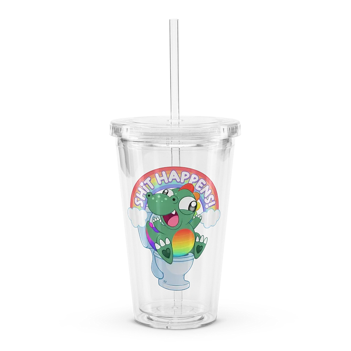 Shit Happens Plastic Tumbler 16oz product image (1)