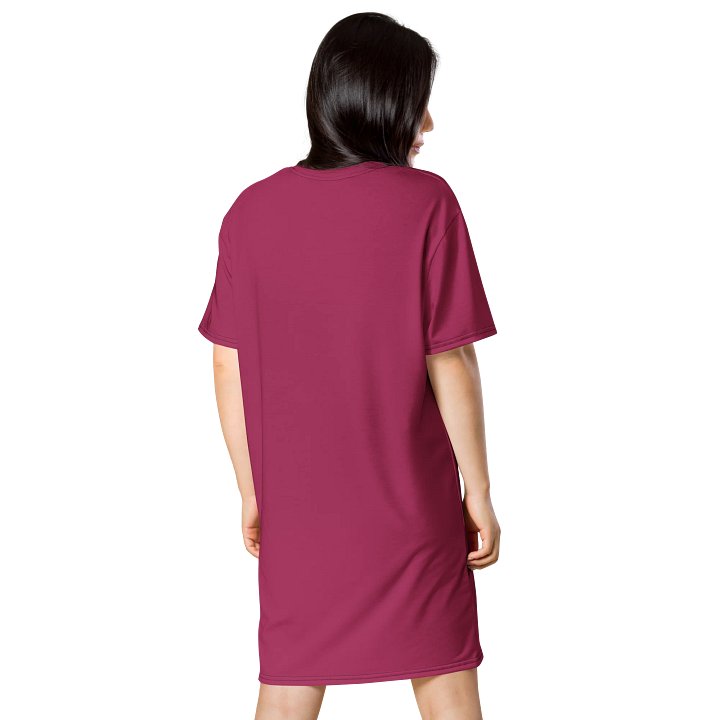 Oversized T-Shirt Dress - Bold Lipstick, Sizes 2XS-6XL product image (2)