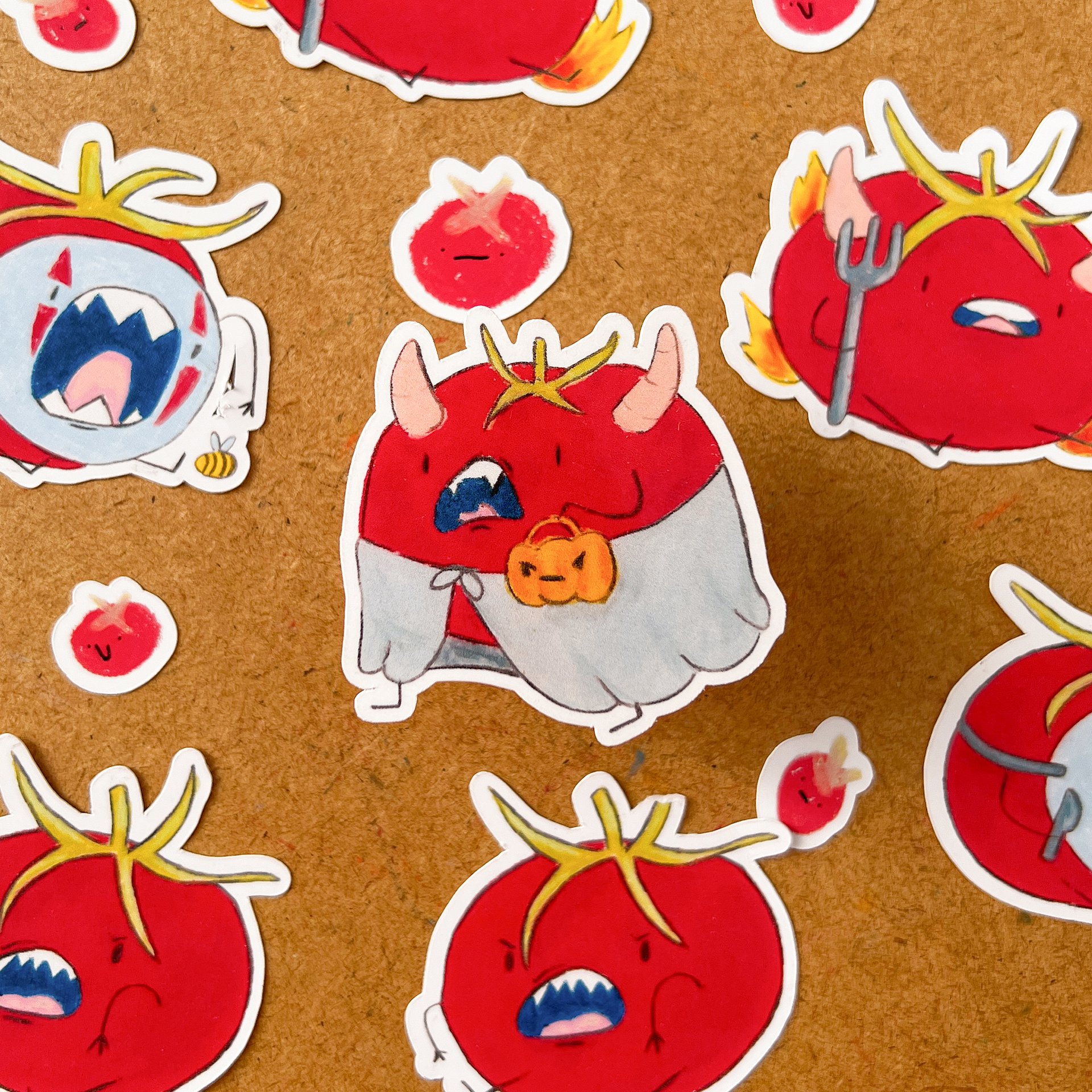 Ghost tomato sticker product image (2)