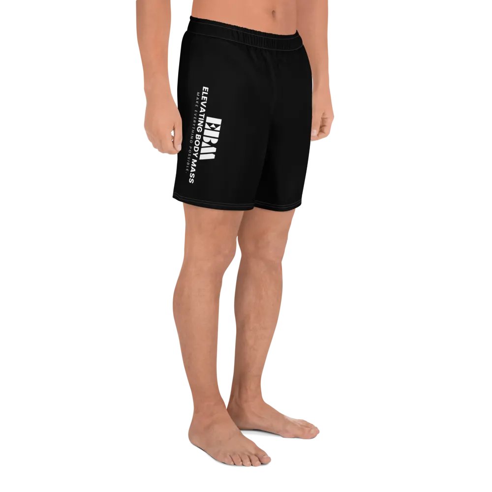 EBM Black Athletic Shorts (White Logo) product image (2)