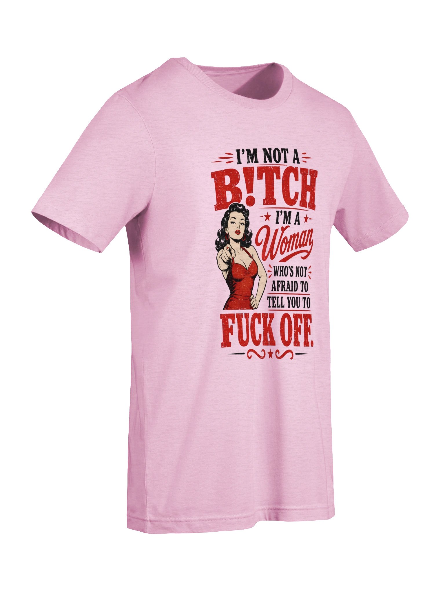 I'm Not a Bitch I'm a Woman Funny Vintage T-Shirt | Bold Feminist Graphic Tee product image (61)