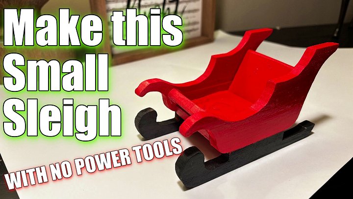 Mini Christmas Sleigh Templates product image (1)